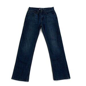 Nautica Boy's Size 12 5-Pocket Denim Jeans Blue Straight Fit Stretch EUC